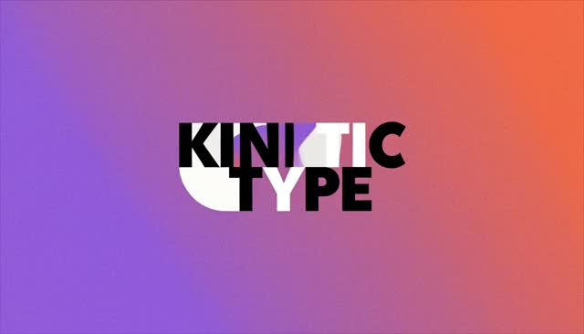 20 KINETIC TYPE: tipografía cinética
